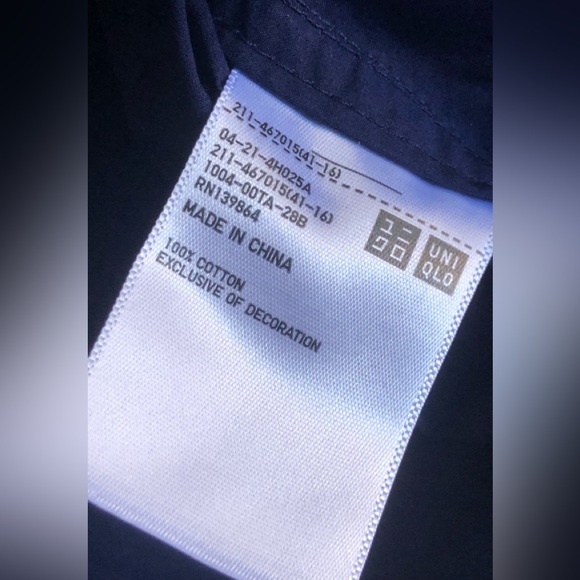 Uniqlo X JW ANDERSON Womens Light Cotton Oversized Jacket Navy Size: L - Picture 8 of 13